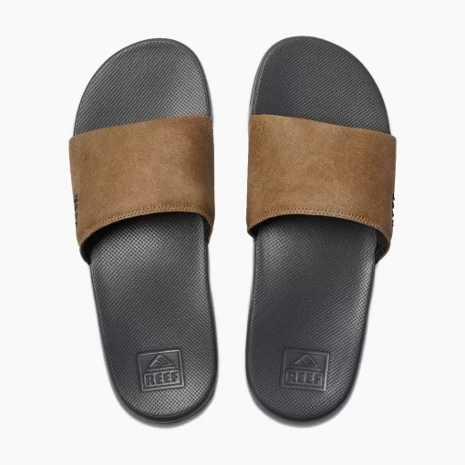 REEF Sandals> One Slide Grey/Tan